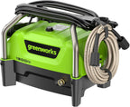Greenworks 2000 PSI Electric Pressure Washer 13 Amp with Wheels 20 FT Hose 35 FT Cord