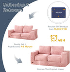 MAXYOYO Giant Bean Bag Chair for Adults with Pillows and Armrests