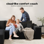 Settab Cloud Modular Sectional Sofa U Shaped Deep Seat Living Room Couch