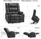 MCombo Dual Motor Power Lift Recliner Chair for Elderly with Heat Massage USB