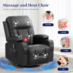 FURNIMAT Loveseat Recliner Sofa 2 Seater PU Leather Couch with USB Cup Holders