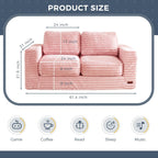 MAXYOYO Giant Bean Bag Chair for Adults with Pillows and Armrests