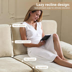 VINGLI 110 Sectional Couch U Shaped Sofa Set with Double Chaise Chenille Fabric