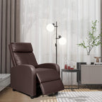 Homall Modern Recliner Chair PU Leather Padded Seat Single Sofa Home Theater