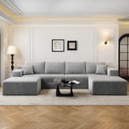 Settab Cloud Modular Sectional Sofa U Shaped Deep Seat Living Room Couch