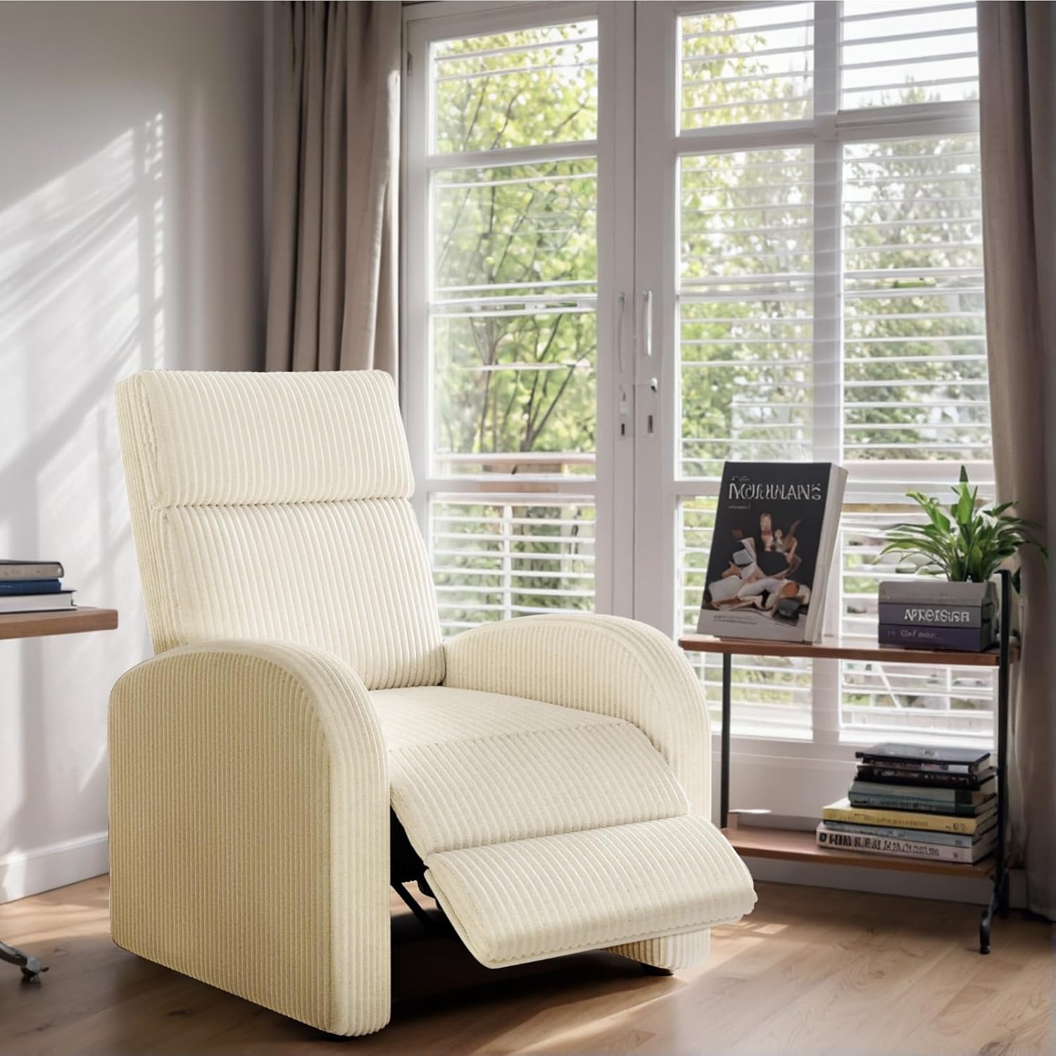JUMMICO Adjustable Recliner Chair Thick Cushion Home Theater Sofa Living Room