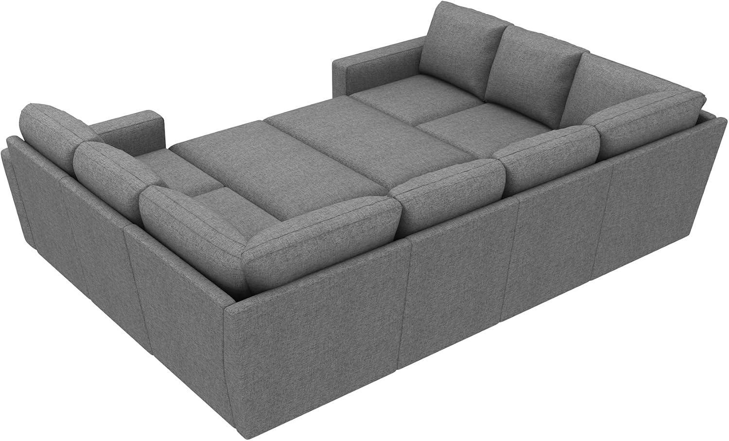 HONBAY Modular Sectional Sleeper Sofa L Shaped Couch with Pull Out Bed