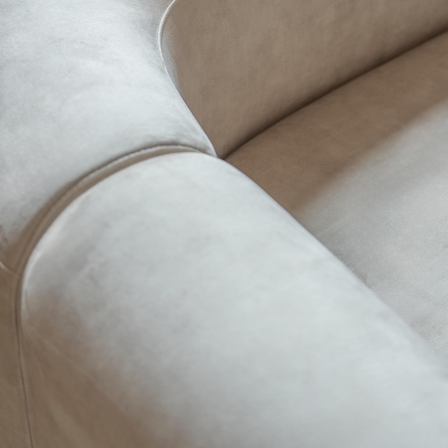 Acanva Luxury Velvet Sofa 3 Seater Modern Curved Back Couch for Living Room