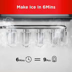 Silonn Nugget Ice Maker Countertop 33lbs Daily Soft Chewable Ice Machine