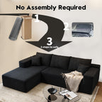 Settab Cloud Modular Sectional Sofa U Shaped Deep Seat Living Room Couch