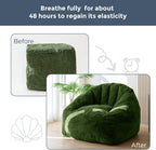MAXYOYO Giant Bean Bag Chair Oversized Faux Fur Sofa for Adults Kids