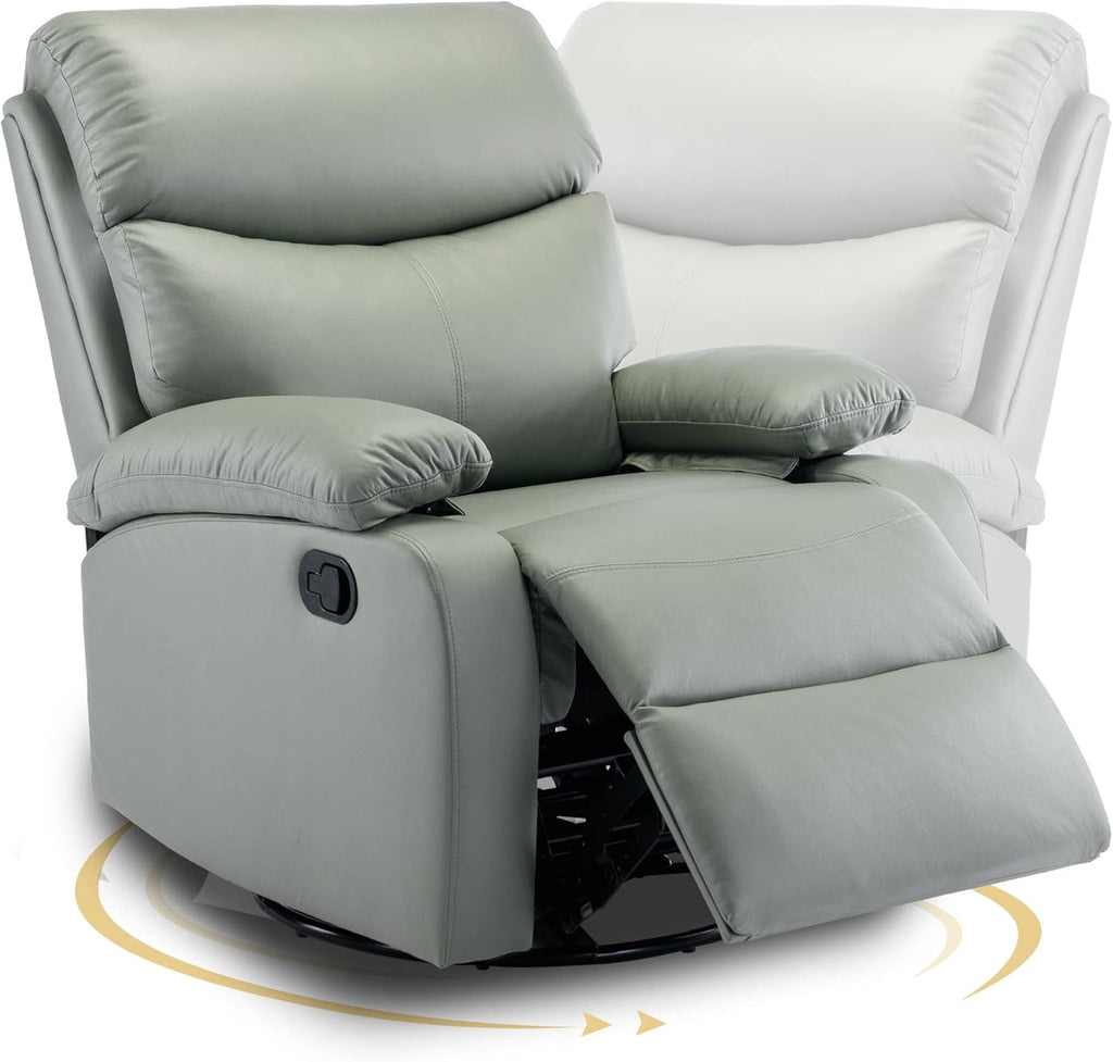 GNMLP2020 Swivel Rocker Recliner Chair Manual Small Space Nursery Living Room