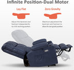MCombo Dual Motor Power Lift Recliner Chair for Elderly with Heat Massage USB
