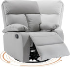 hzlagm Swivel Rocker Recliner Chair Small Space Rocking Recliner