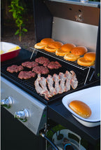 Cuisinart 4 Burner Propane Gas Grill Portable BBQ with Lid Wheels Side Shelves