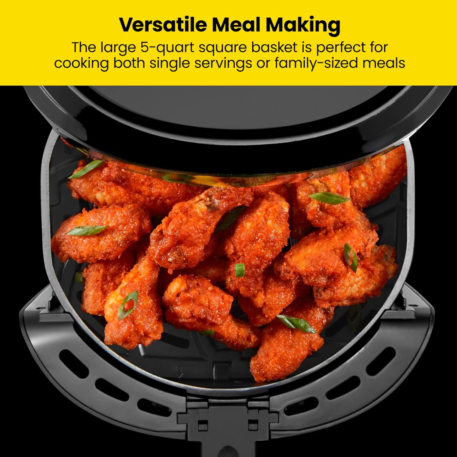 Chefman 6 Quart Dual Basket Air Fryer Oven Digital Nonstick Dishwasher Safe