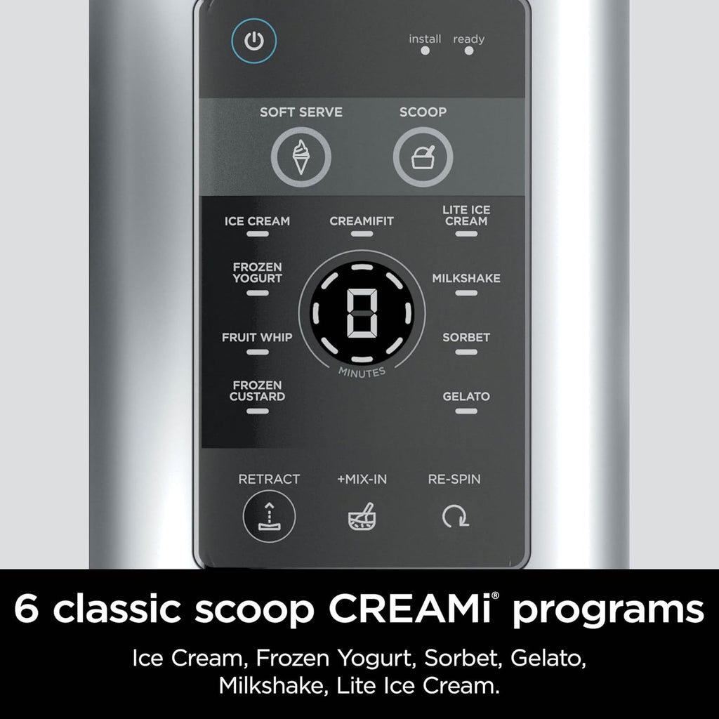 Ninja Swirl Ice Cream and Soft Serve Maker 13 in 1 Machine for Sorbet Milkshake Yogurt