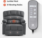 MCombo Power Lift Recliner Chair for Elderly with Heat Massage USB Cup Holders