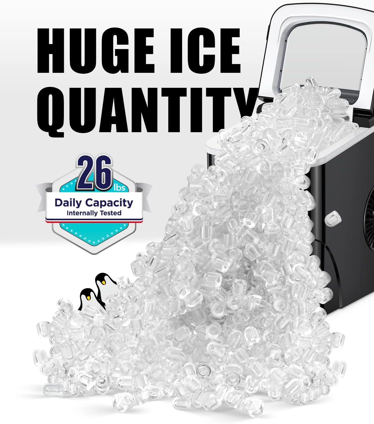Silonn Nugget Ice Maker Countertop 33lbs Daily Soft Chewable Ice Machine