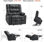MCombo Dual Motor Power Lift Recliner Chair for Elderly with Heat Massage USB