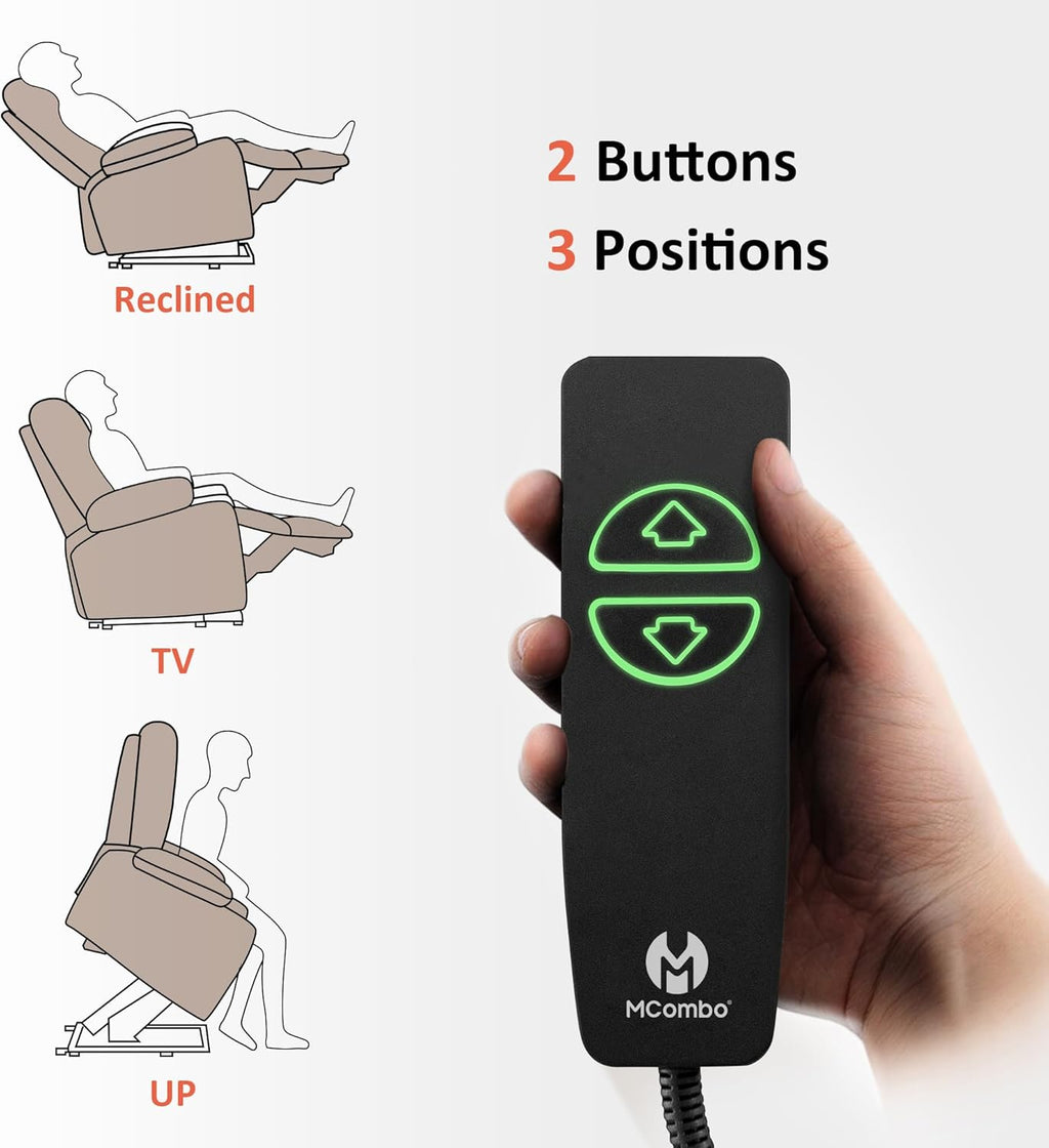 MCombo Power Lift Recliner Chair for Elderly with Heat Massage USB Cup Holders