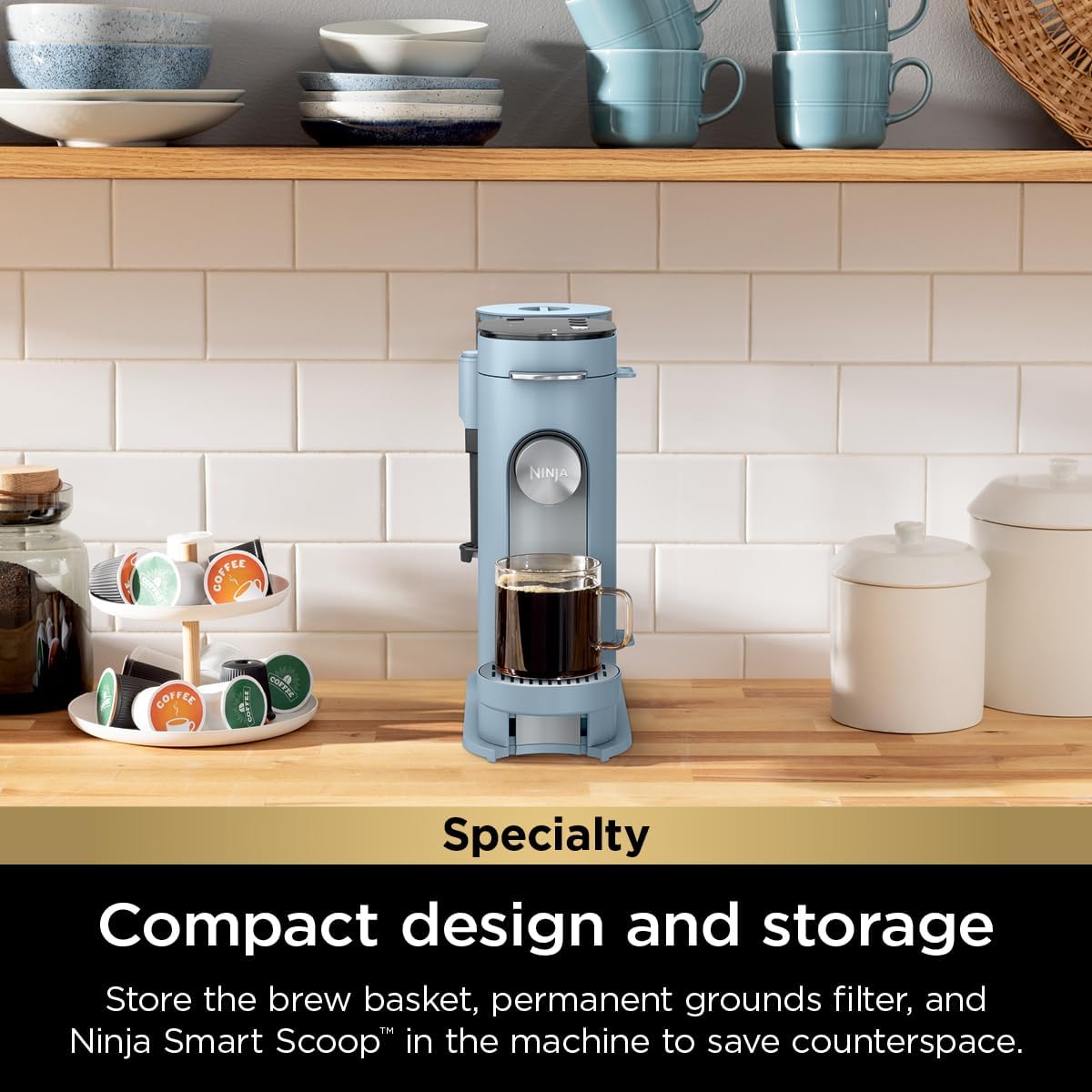 Ninja Single Serve Coffee Maker 56oz Removable Water Reservoir