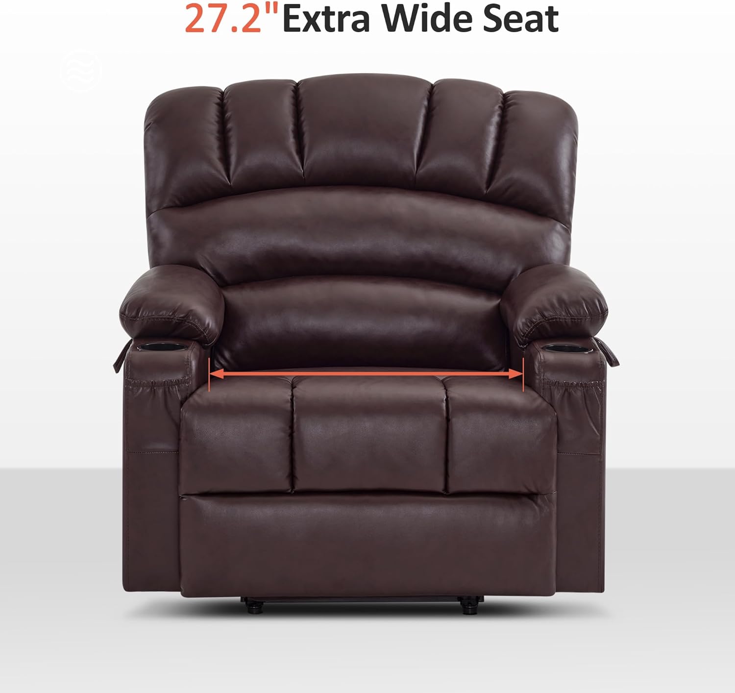 MCombo Power Lift Recliner Chair for Elderly with Heat Massage USB Cup Holders