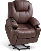 MCombo Electric Power Lift Recliner Massage Heat Chair for Elderly 3 Positions 2 Pockets USB