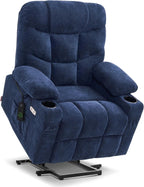 MCombo Power Lift Recliner Chair for Elderly with Extended Footrest Fabric