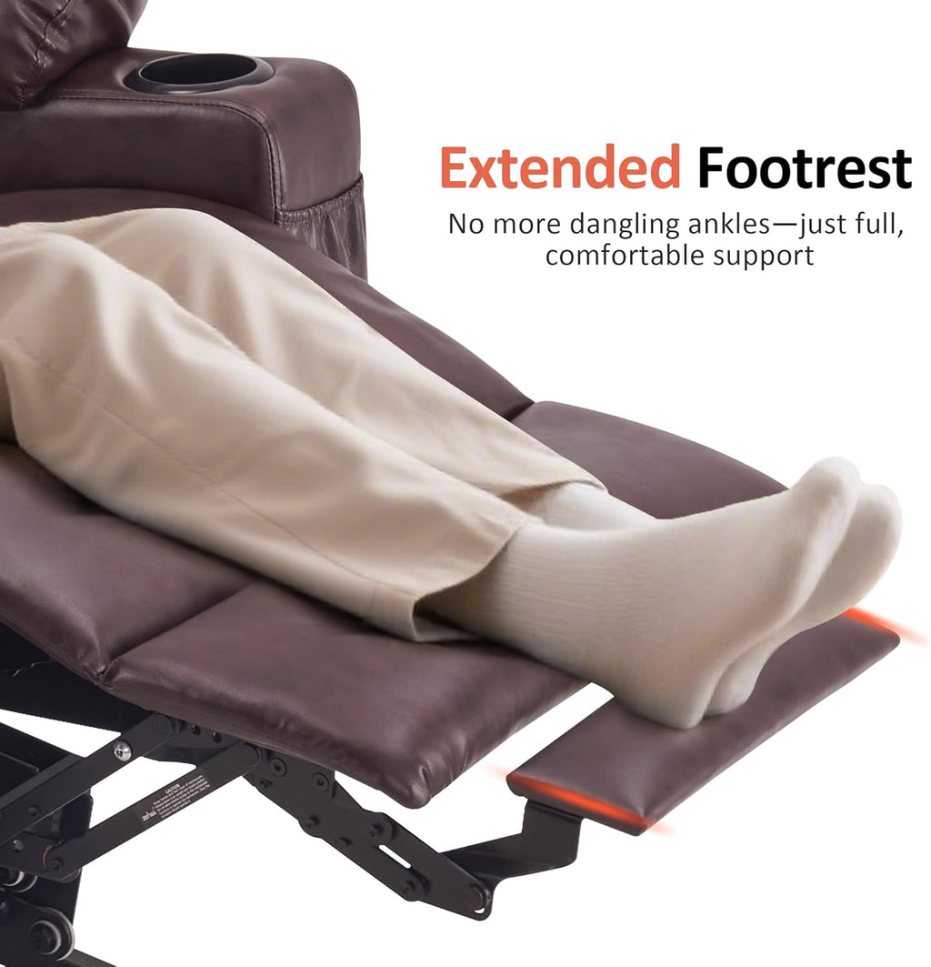 MCombo Electric Power Lift Recliner Massage Heat Chair for Elderly 3 Positions 2 Pockets USB