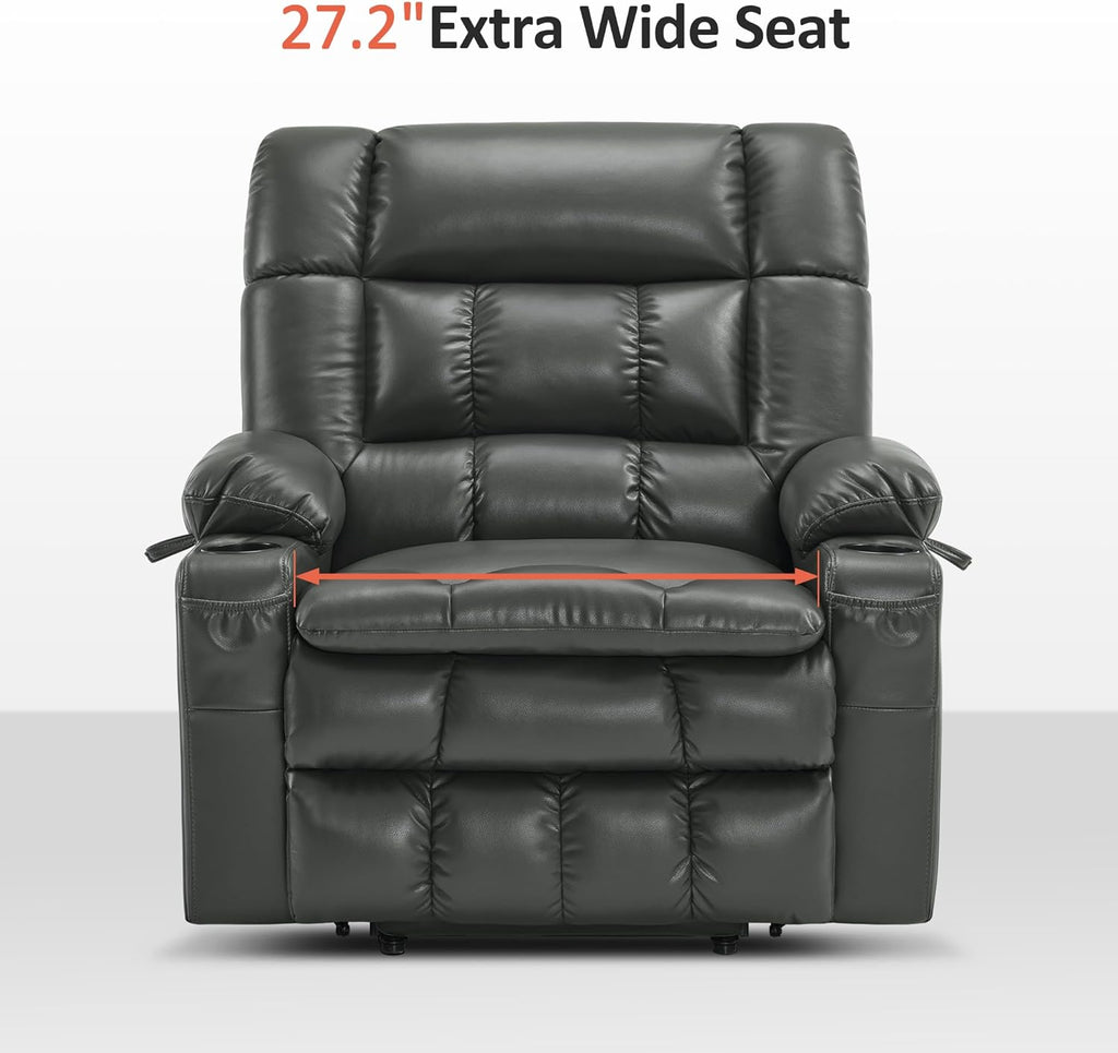 MCombo Dual Motor Power Lift Recliner Chair for Elderly with Heat Massage USB