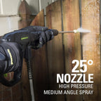 Greenworks 2000 PSI Electric Pressure Washer 13 Amp with Wheels 20 FT Hose 35 FT Cord