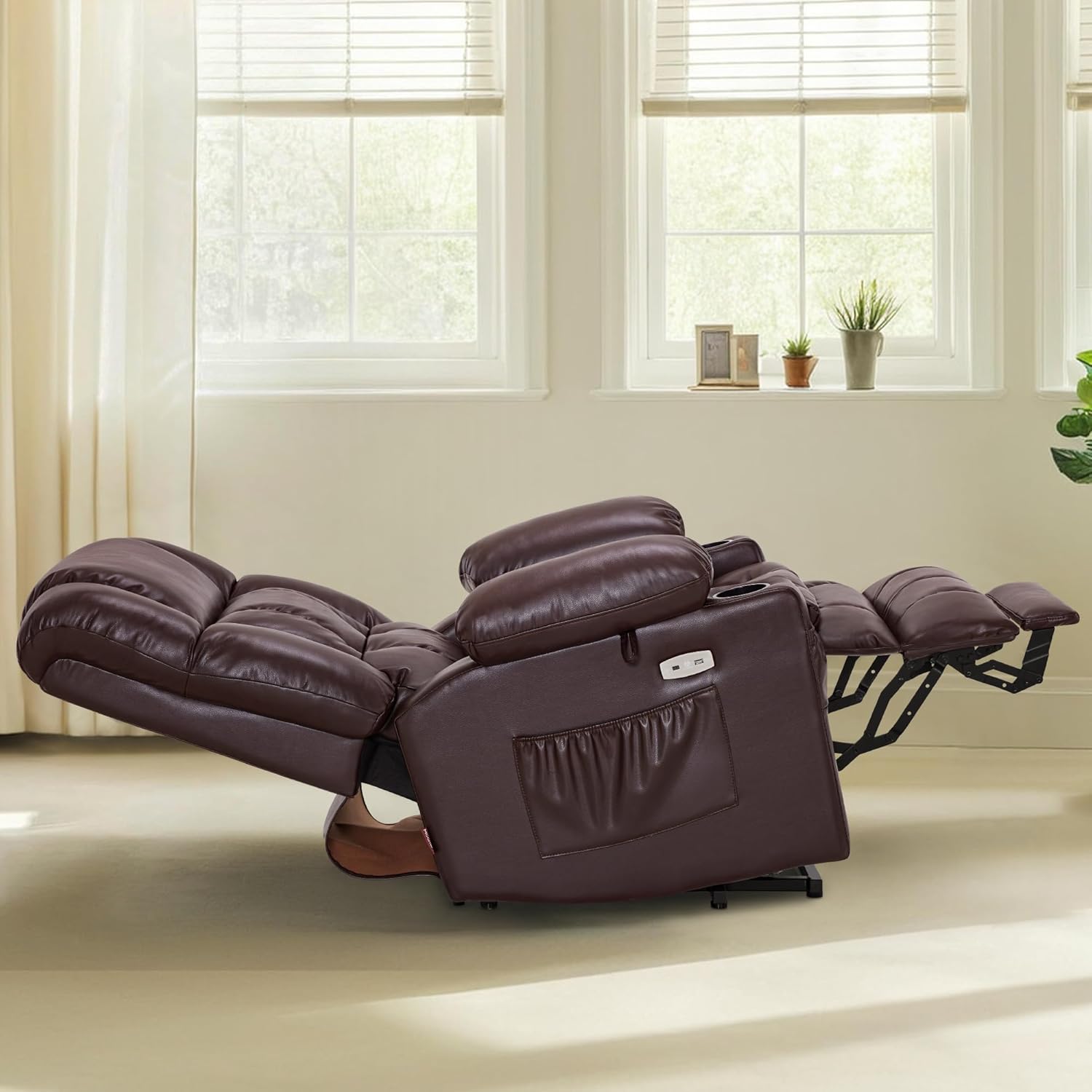 MCombo Dual Motor Power Lift Recliner Chair for Elderly with Heat Massage USB