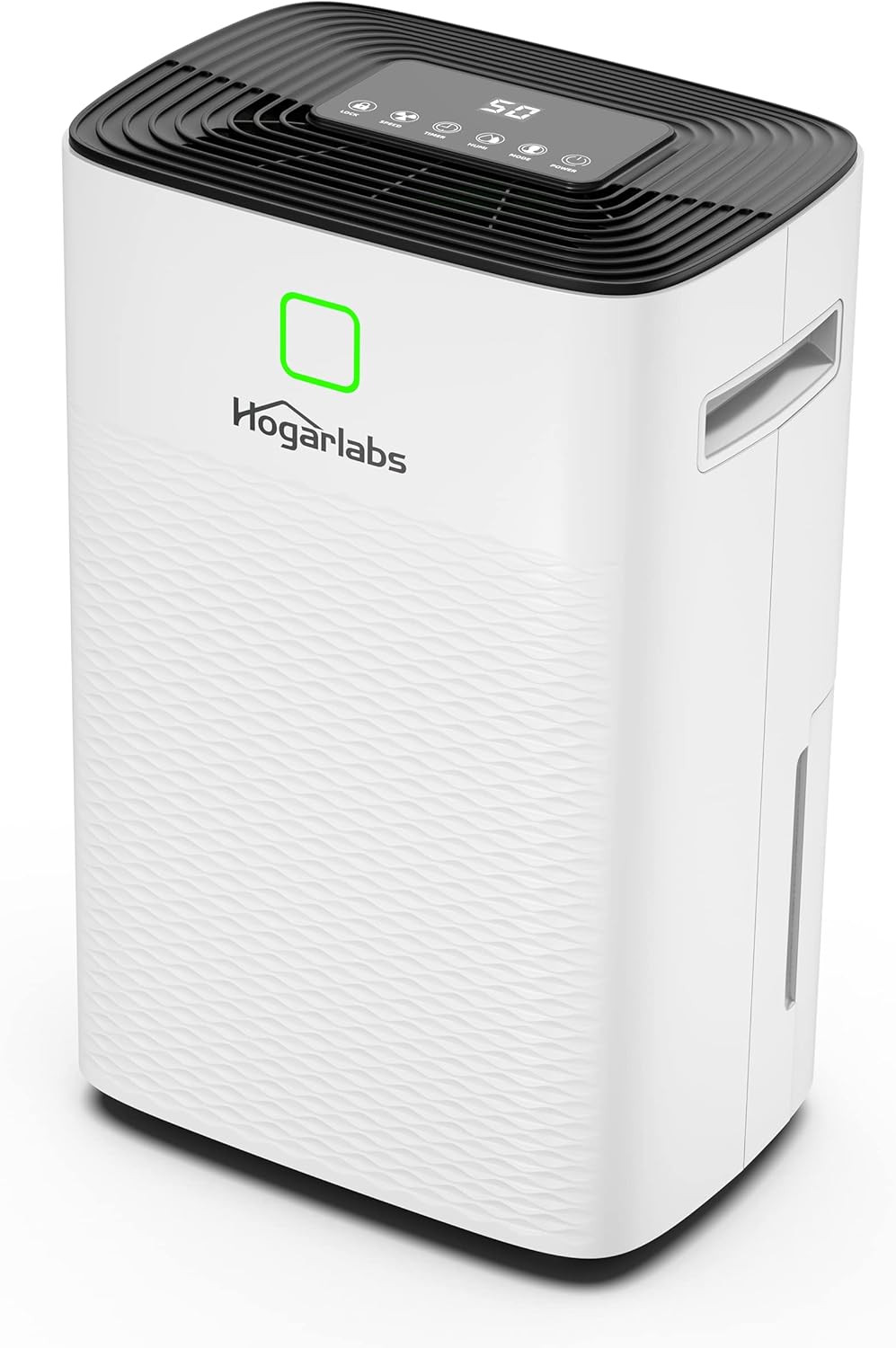 HOGARLABS 34 Pint Dehumidifier for Home Basement Ultra Silent Auto Shut Off Humidity Control