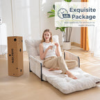 MAXYOYO Adjustable Floor Sofa Bed with Armrest Double Black Foldable Sleeper