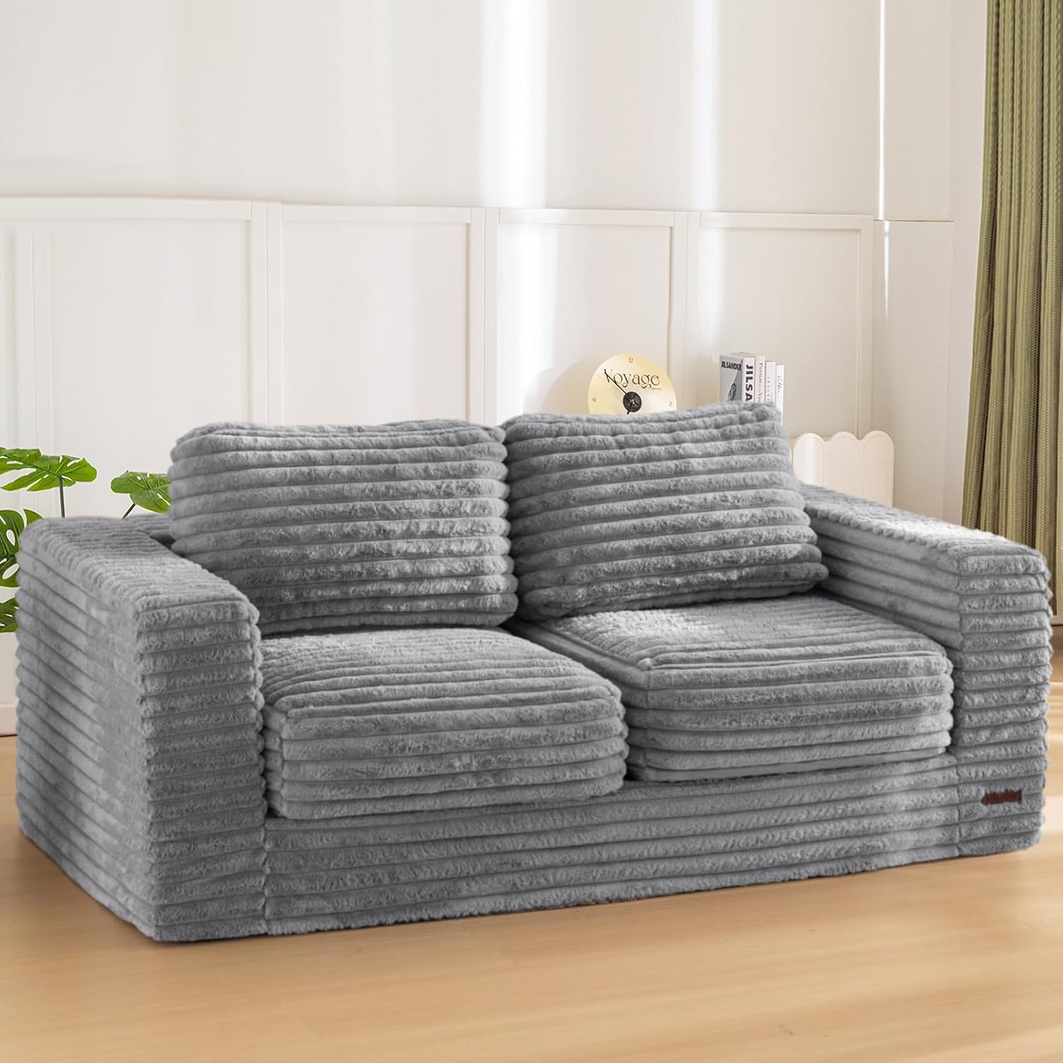 MAXYOYO Giant Bean Bag Chair for Adults with Pillows and Armrests
