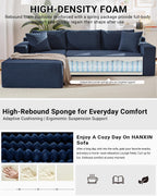 HANXIN Cloud Sectional Sofa L Shape Chaise Deep Seat Modular Living Room Couch