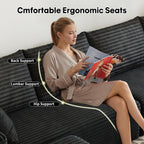 Settab Cloud Modular Sectional Sofa U Shaped Deep Seat Living Room Couch