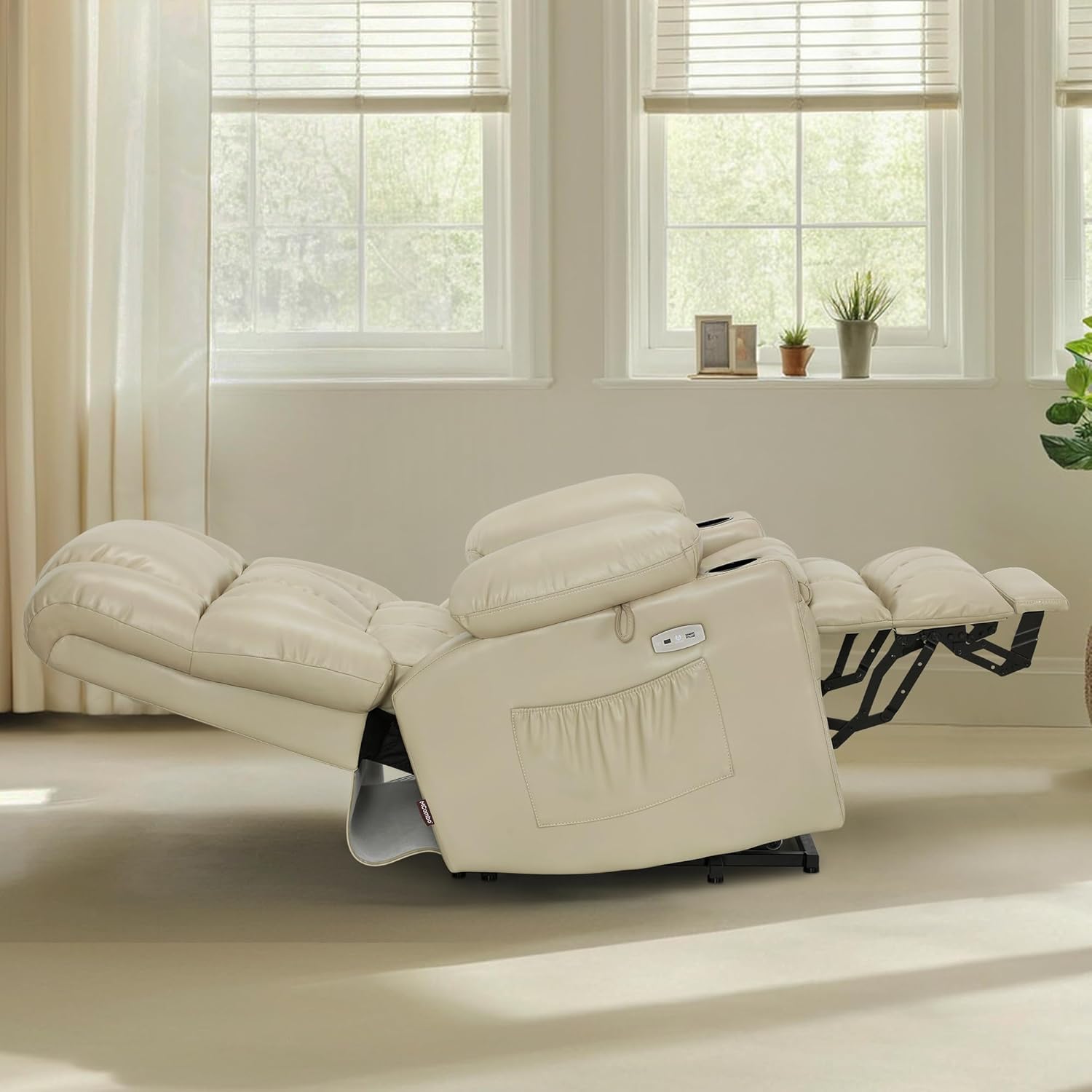 MCombo Dual Motor Power Lift Recliner Chair for Elderly with Heat Massage USB
