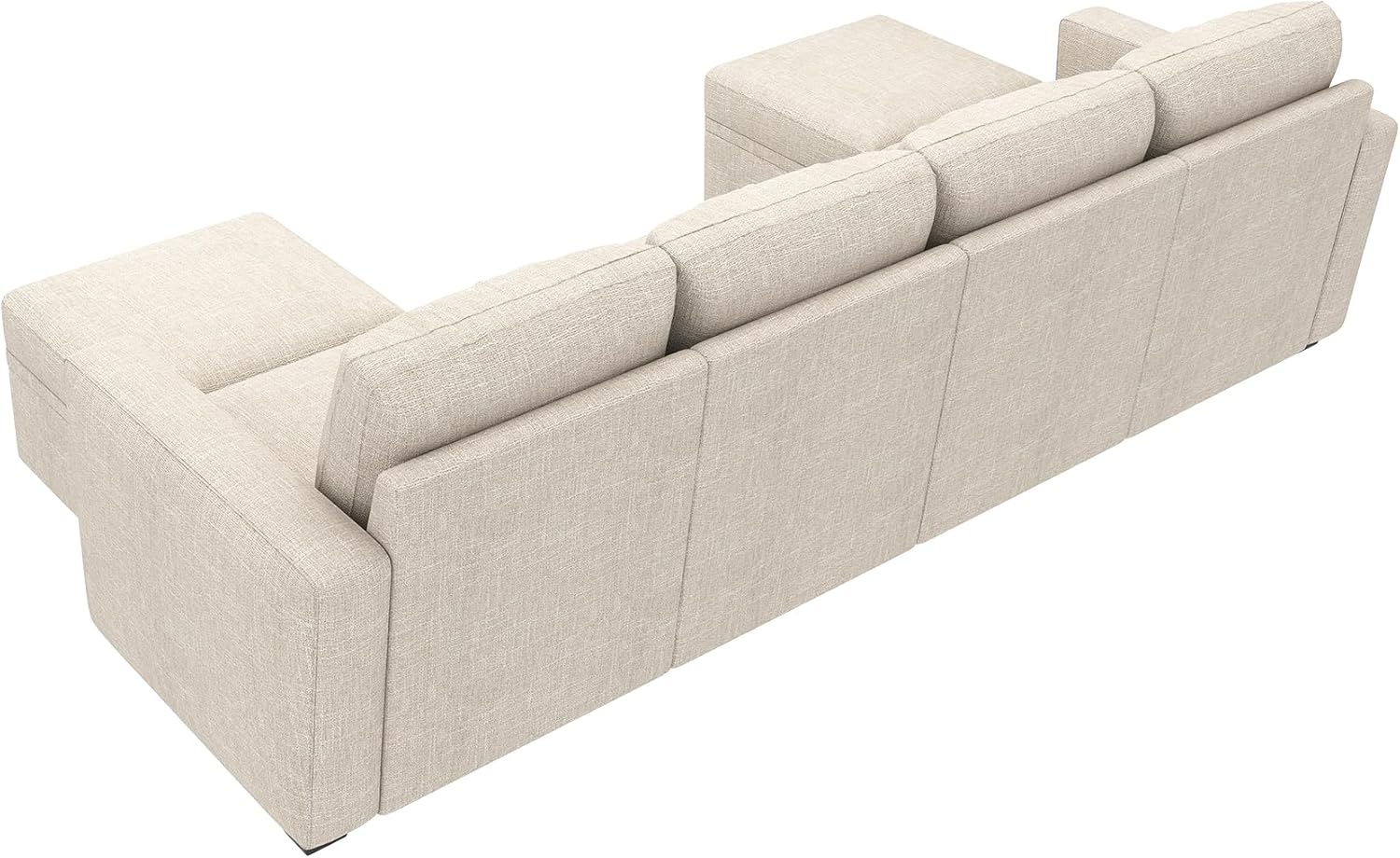 HONBAY Modular Sectional Sleeper Sofa L Shaped Couch with Pull Out Bed