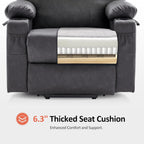 MCombo Electric Power Lift Recliner Massage Heat Chair for Elderly 3 Positions 2 Pockets USB