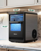 Silonn Nugget Ice Maker Countertop 44lbs Daily Stainless Steel Ice Machine