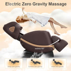 FURNIMAT Full Body Massage Chair Zero Gravity with Heat Foot Massage Bluetooth