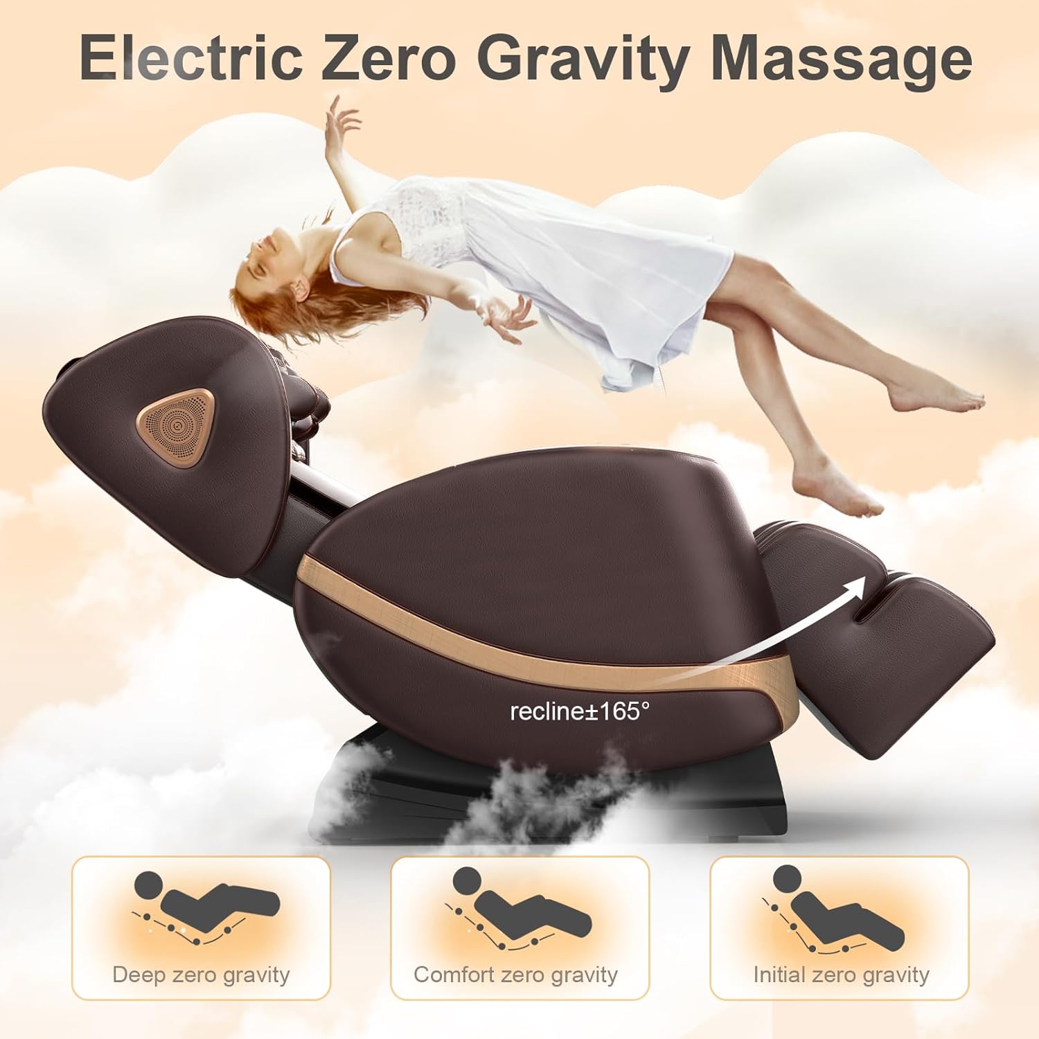 FURNIMAT Full Body Massage Chair Zero Gravity with Heat Foot Massage Bluetooth