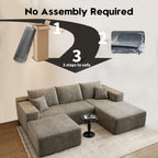 Settab Cloud Modular Sectional Sofa U Shaped Deep Seat Living Room Couch