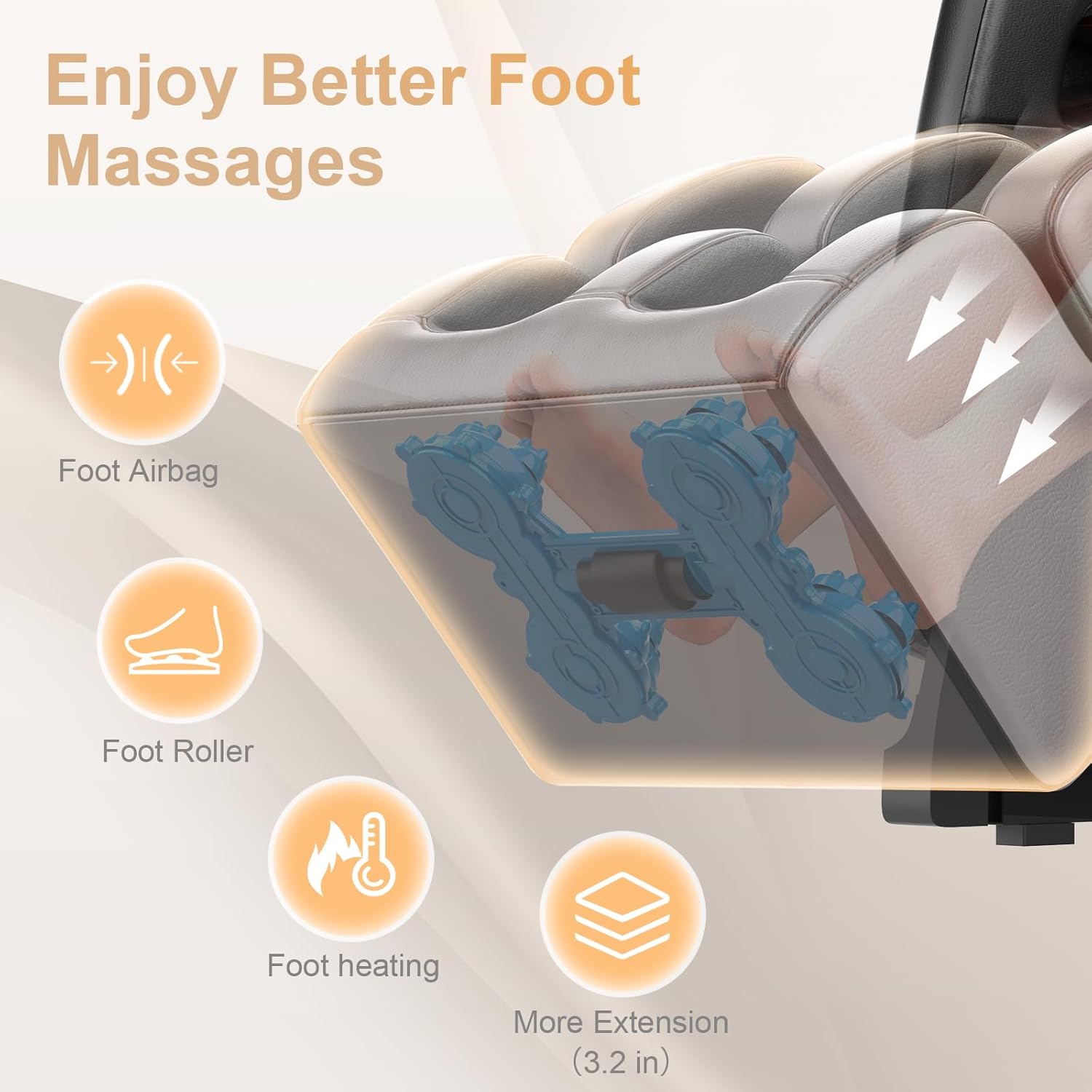 FURNIMAT Full Body Massage Chair Zero Gravity with Heat Foot Massage Bluetooth