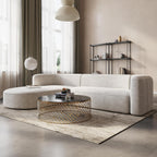 Acanva Luxury Velvet Sofa 3 Seater Modern Curved Back Couch for Living Room