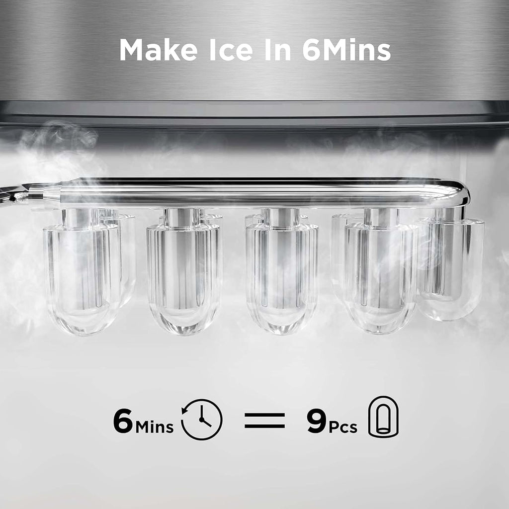 Silonn Nugget Ice Maker Countertop 33lbs Daily Soft Chewable Ice Machine