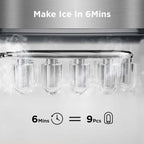 Silonn Nugget Ice Maker Countertop 33lbs Daily Soft Chewable Ice Machine
