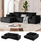 Weture 108" Modular Sectional Sofa Deep Seat Cloud L-Shape Couch with Chaise